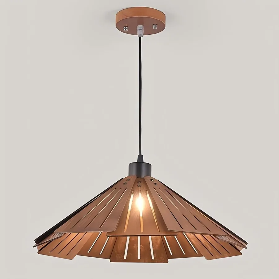 1-Light Wood Pendant view 1