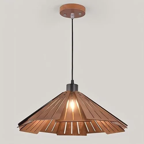 1-Light Wood Pendant view 2