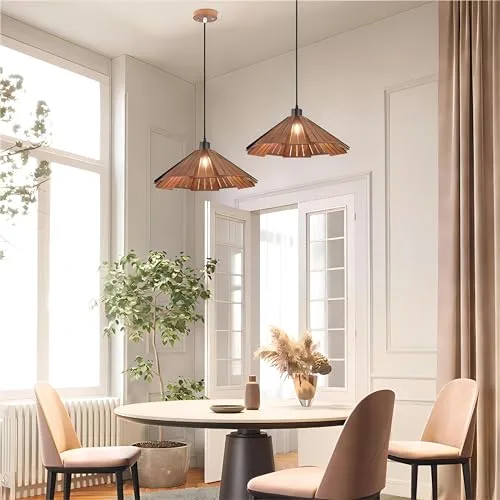 1-Light Wood Pendant view 3