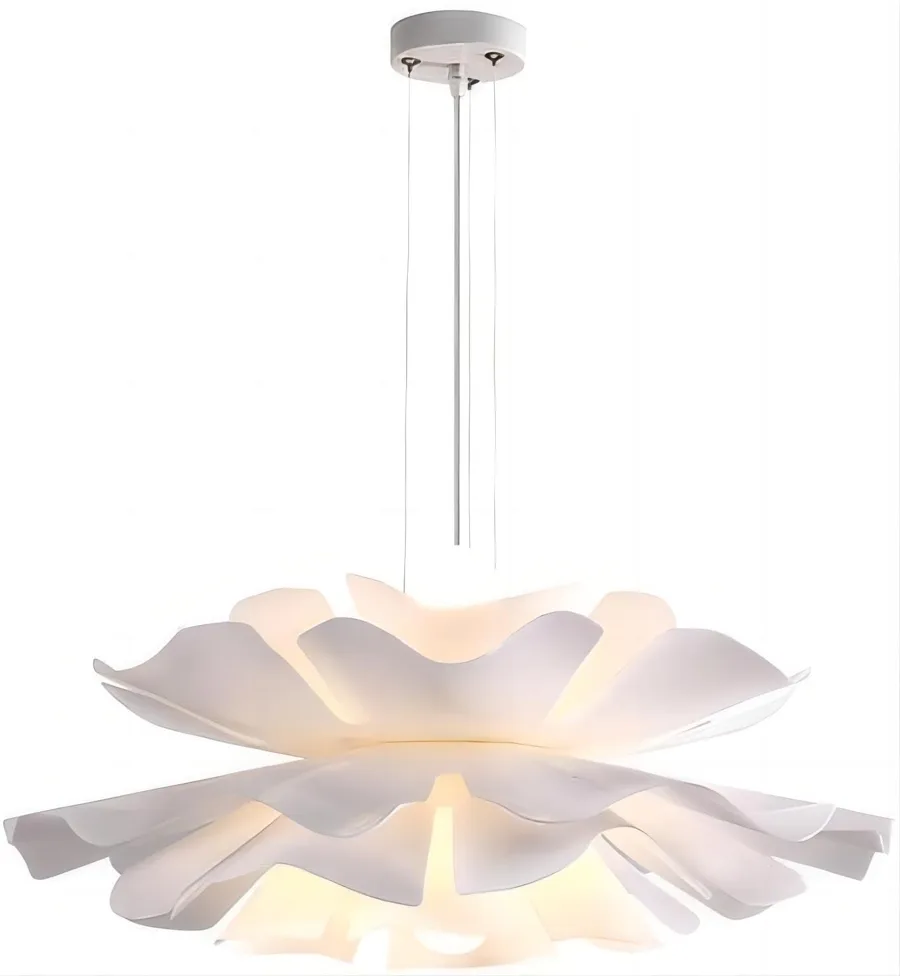 2-Light Acrylic Chandelier view 1