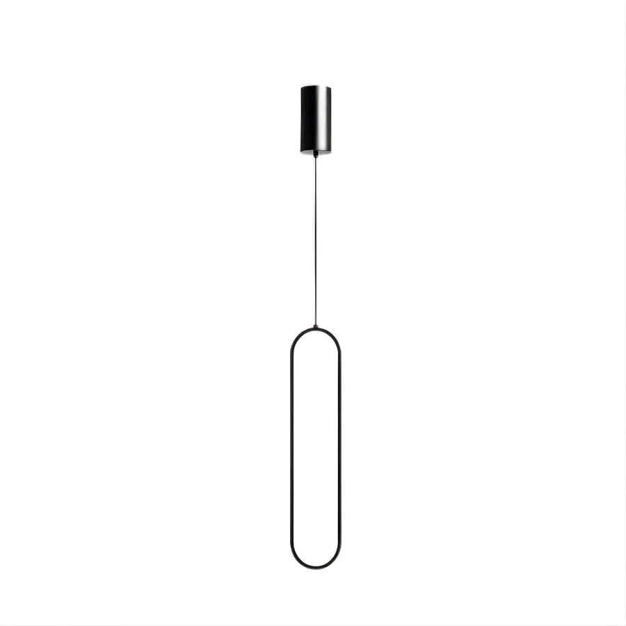 Black 2-Light Aluminum, Iron Pendant view 1