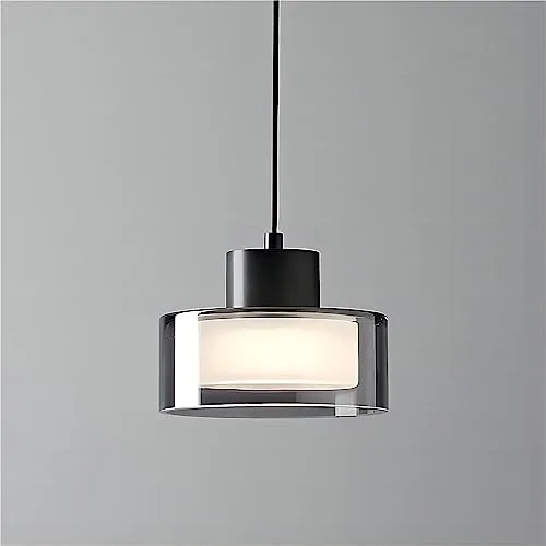 Black 1-Light Glass Pendant view 2