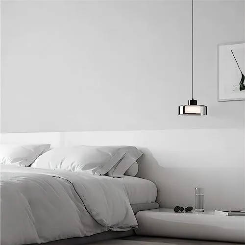 Black 1-Light Glass Pendant view 3