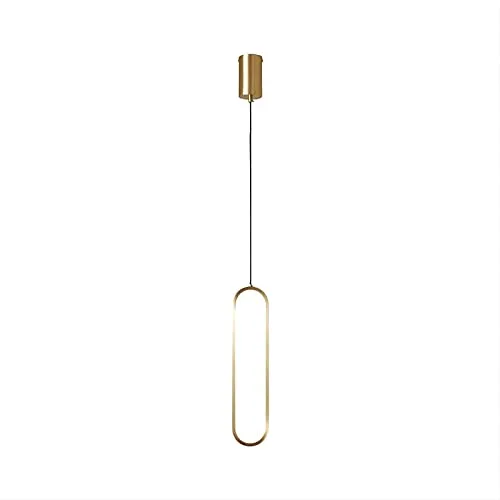 Gold 2-Light Aluminum, Iron Pendant view 2