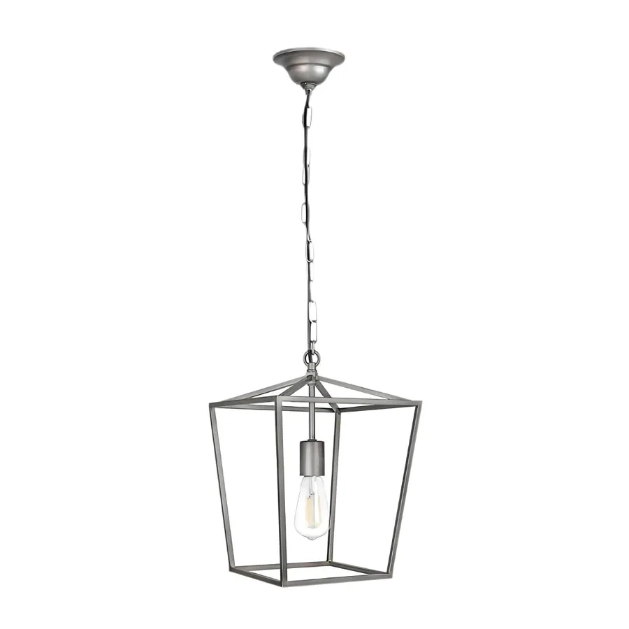 Chrome 1-Light Metal Pendant view 1