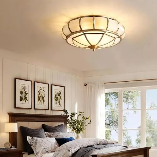 4-Light Glass Close to Ceiling view 3