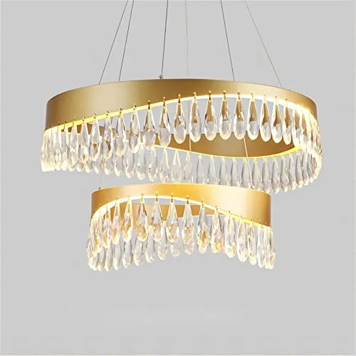 Gold Crystal Chandelier view 2