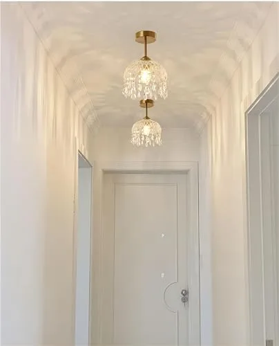 Gold 1-Light Fiberglass Chandelier view 3