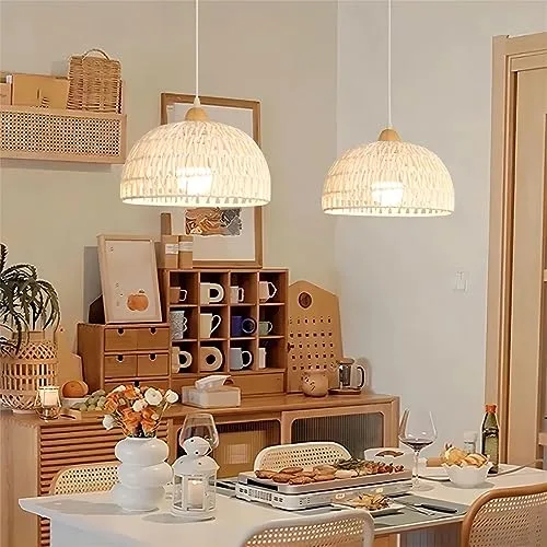 1-Light Rattan Ceiling view 3