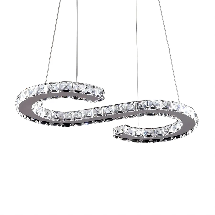 Open Crystal Chandelier view 1