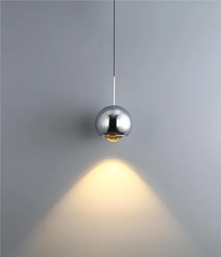 Chrome 1-Light Chandelier view 2