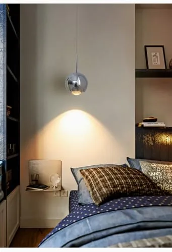 Chrome 1-Light Chandelier view 3