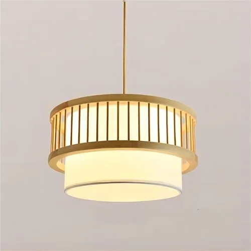 3-Light Wood Pendant view 2