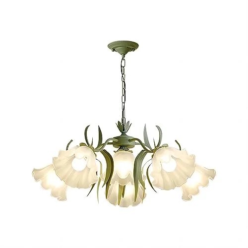 Green 6-Light Acrylic Pendant view 2