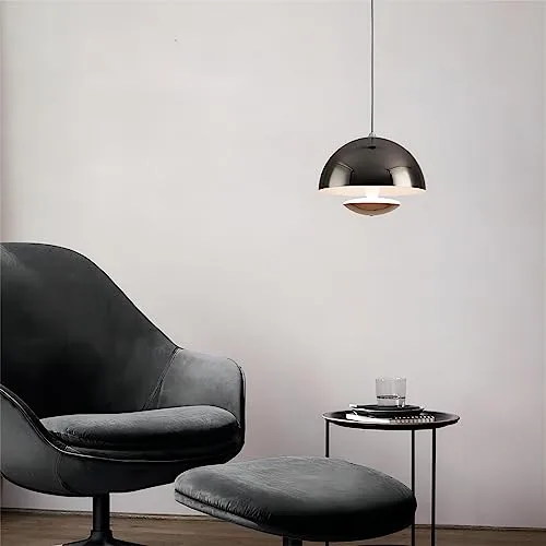 Black 1-Light Iron Pendant view 3