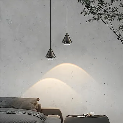 Black 1-Light Aluminum Pendant view 3