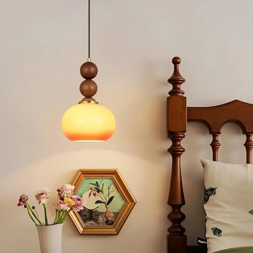 Orange 1-Light Glass Pendant view 3