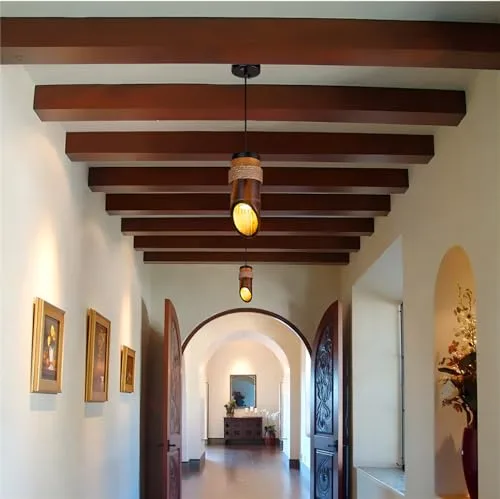 Bamboo 1-Light Iron Pendant view 3