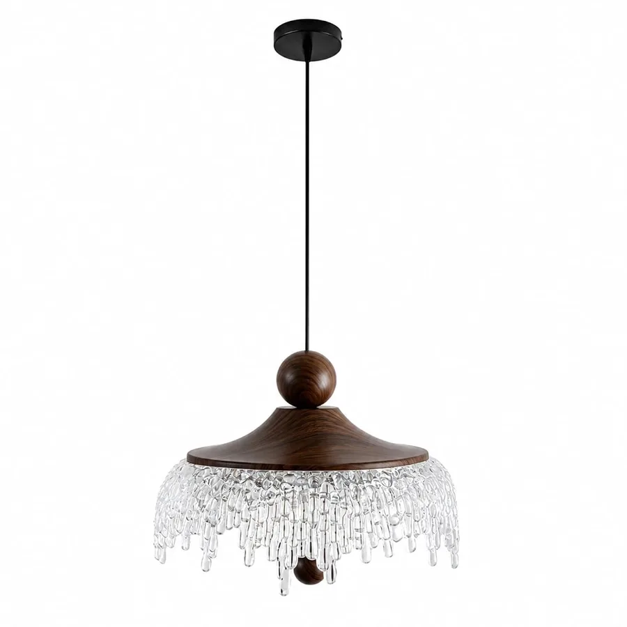 Clear 1-Light Acrylic Pendant view 1