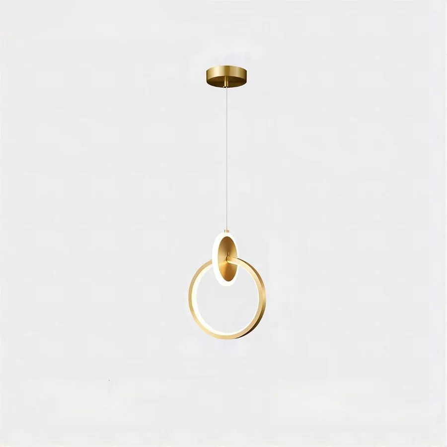 Gold 1-Light Silicone Chandelier view 1