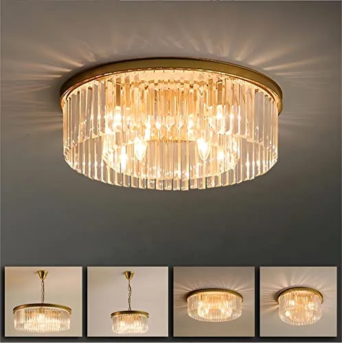 Gold 8-Light Crystal Chandelier view 3