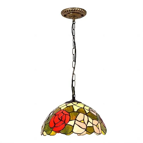 Red Rose 1-Light Glass Pendant view 2