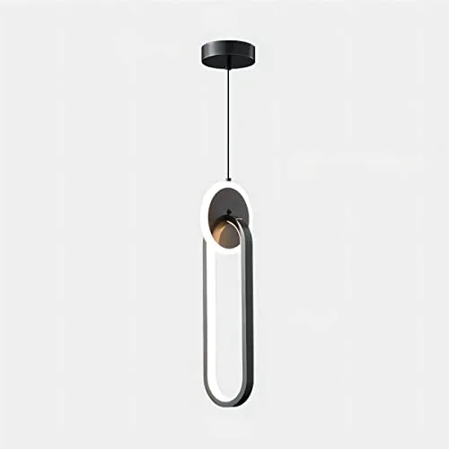 Black 1-Light Silicone Chandelier view 2