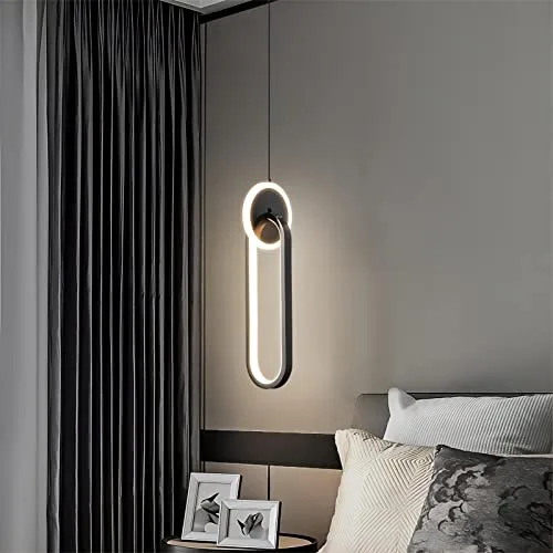 Black 1-Light Silicone Chandelier view 3