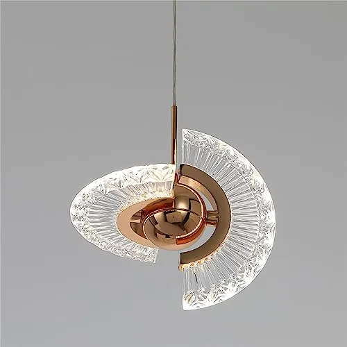 Gold 2-Light Acrylic Pendant view 2