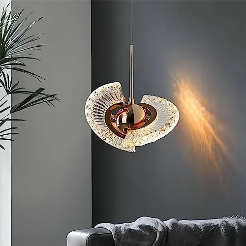 Gold 2-Light Acrylic Pendant view 3