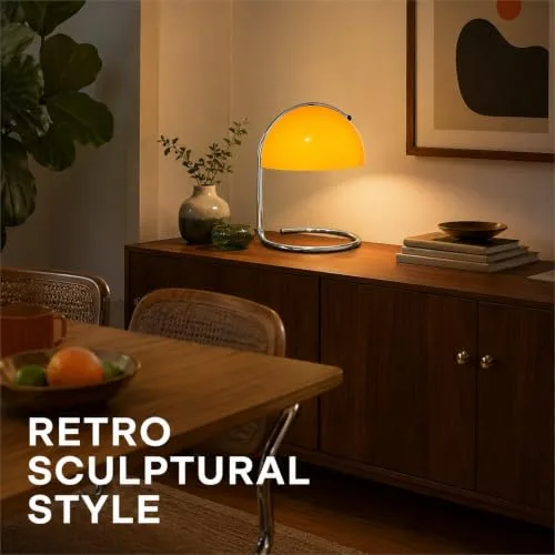 Modern Table Lamp, 8.7 Inch Bauhaus Style Semicircle Shape view 2