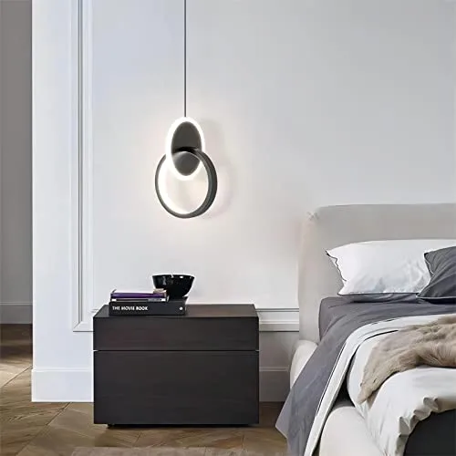 Black 1-Light Silicone Chandelier view 3