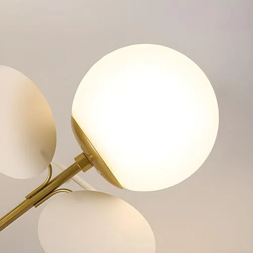 White 6-Light Iron Ceiling view 3
