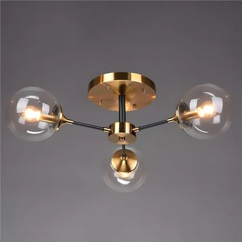 Simple Modern Living Room Bedroom Glass Ceiling Pendant 3 view 2