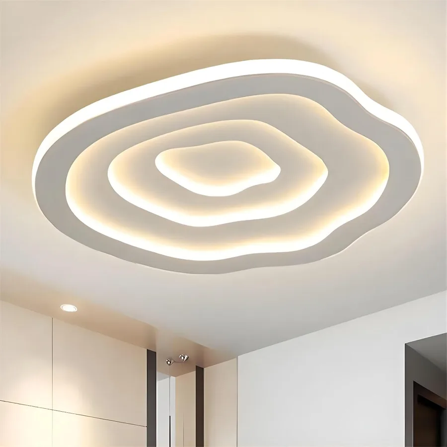 White 1-Light Acrylic Ceiling view 1
