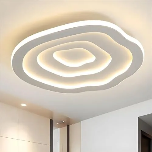White 1-Light Ceiling view 2
