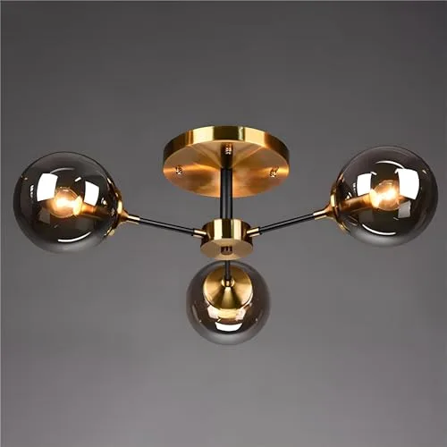 Simple Modern Living Room Bedroom Glass Ceiling Pendant 3 view 2