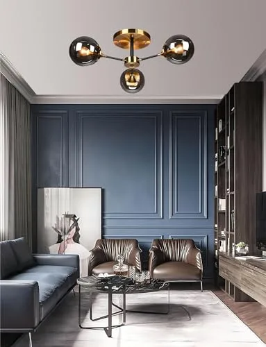 Simple Modern Living Room Bedroom Glass Ceiling Pendant 3 view 3