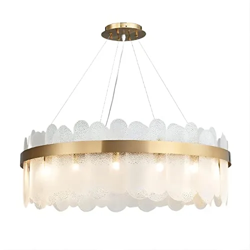 Gold & Clear 10-Light Glass Pendant view 2
