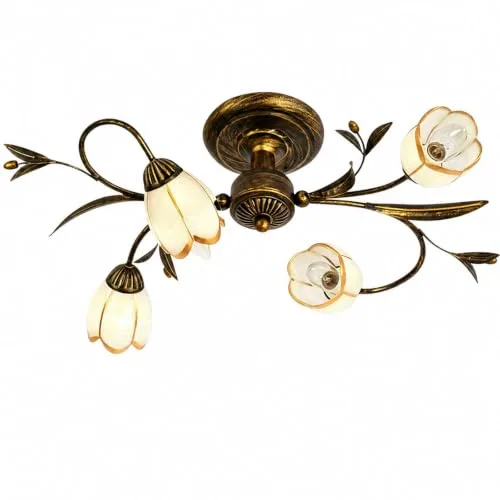 19.7 Inch 4-Light Branch Shaped Ceiling Lights, Creative Retro view 1