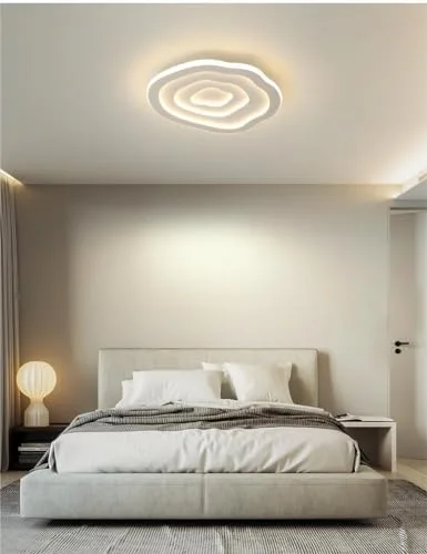 White 1-Light Ceiling view 3