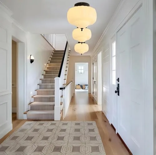 Built-in LED Milk Glass Ceiling Light, 13.8 Inch Mid view 2