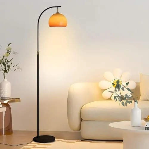 1-Light Glass Floor Lamp view 2