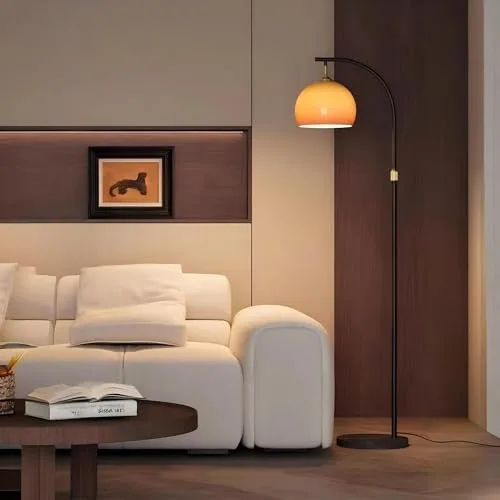 1-Light Glass Floor Lamp view 3