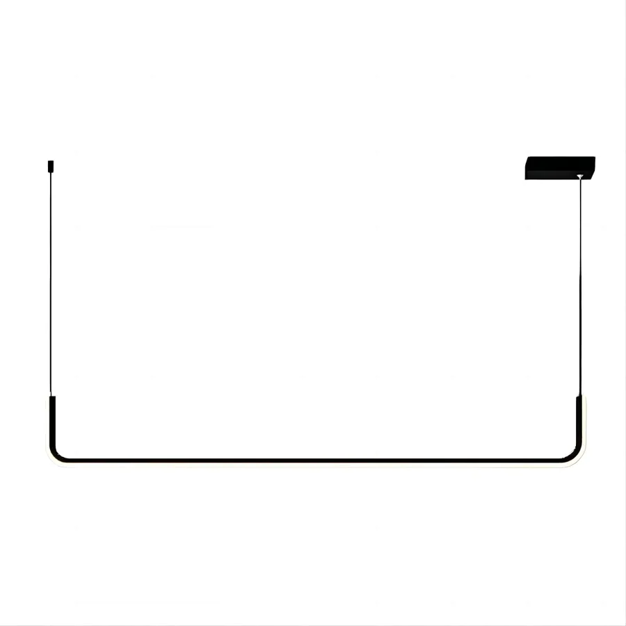 Black 1-Light Metal Island view 1