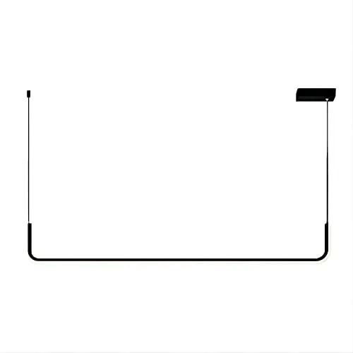 Black 1-Light Metal Island view 2