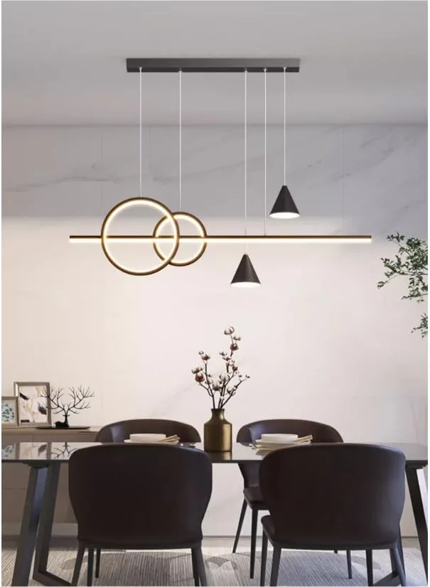 Sand-black 5-Light Iron Chandelier view 3