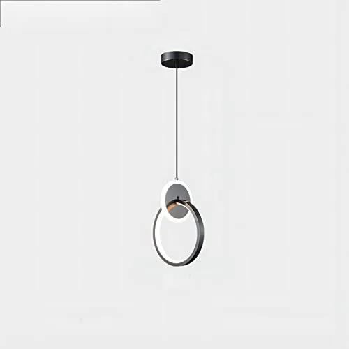 Black 1-Light Silicone Chandelier view 2
