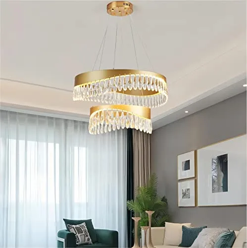 Gold Crystal Chandelier view 3