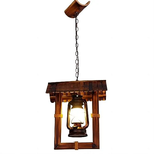 Bronze 1-Light Wood Ceiling view 2